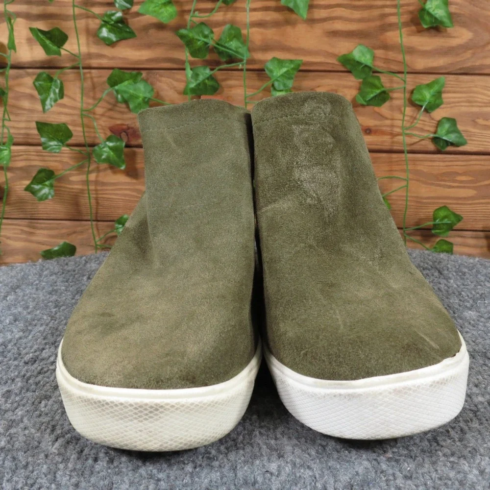 Ryka‎ Vera Womens Size 8.5 Olive Green Suede Wedge Sneaker Bootie Casual